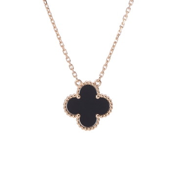 ヴァン クリーフ&アーペル ヴィンテージアルハンブラネックレス ゴールド VCARA45800 K18イエローゴールド YG レディース ジュエリー 【中古】【jewelry】