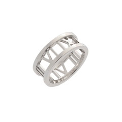 ティファニー オープンアトラス リング シルバー K18ホワイトゴールド WG レディース ジュエリー 【中古】【jewelry】