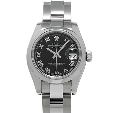 ロレックス デイトジャスト 179160 ブラック レディース 時計 【中古】【wristwatch】