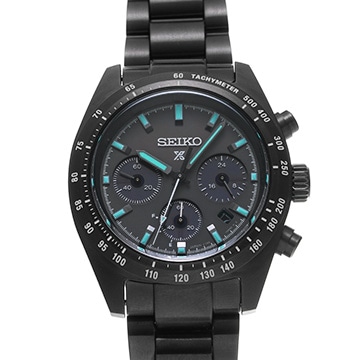 セイコー プロスペックス スピードタイマー ソーラークロノグラフ SBDL103 ブラック メンズ 時計 【中古】【wristwatch】