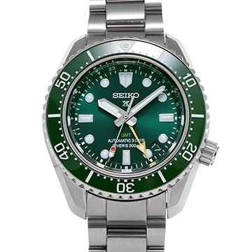 セイコー プロスペックス ダイバースキューバ 1968 メカニカルダイバーズ 現代デザイン GMT SBEJ009 グリーン メンズ 時計 【中古】【wristwatch】