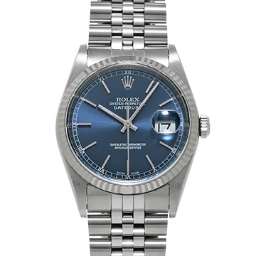 ロレックス デイトジャスト 16234 ブルー メンズ 時計 【中古】【wristwatch】