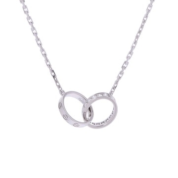 カルティエ ベビーラブ ネックレス シルバー K18ホワイトゴールド WG レディース ジュエリー 【中古】【jewelry】