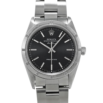 ロレックス エアキング 14010 ブラック メンズ 時計 【中古】【wristwatch】