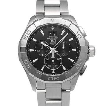 タグ ホイヤー アクアレーサー クォーツ クロノグラフ CAY1110.BA0927 ブラック メンズ 時計 【中古】【wristwatch】