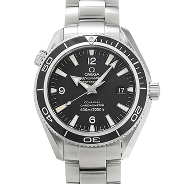 オメガ シーマスター プラネットオーシャン 600 コーアクシャル 2201.50 ブラック メンズ 時計 【中古】【wristwatch】