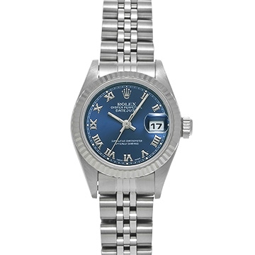 ロレックス デイトジャスト 69174 ブルー レディース 時計 【中古】【wristwatch】