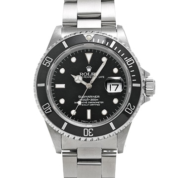 ロレックス サブマリーナ デイト 16610 ブラック メンズ 時計 【中古】【wristwatch】
