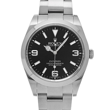 ロレックス エクスプローラー 214270 ブラック メンズ 時計 【中古】【wristwatch】
