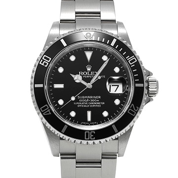 ロレックス サブマリーナ デイト 16610 ブラック メンズ 時計 【中古】【wristwatch】
