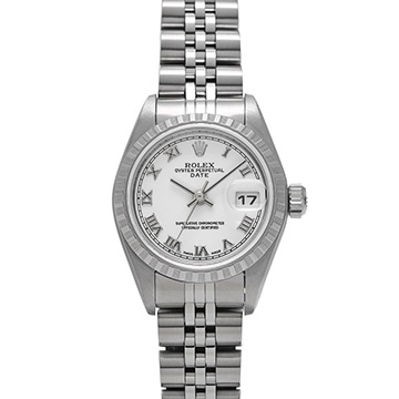 ロレックス オイスターパーペチュアル デイト 79240 ホワイト レディース 時計 【中古】【wristwatch】