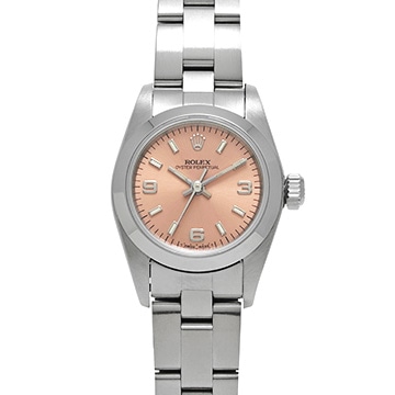 ロレックス オイスターパーペチュアル 67180 ピンク レディース 時計 【中古】【wristwatch】