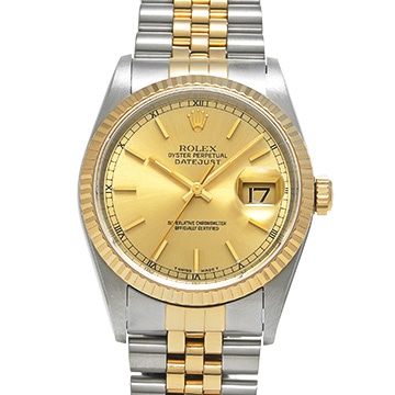 ロレックス デイトジャスト 16233 シャンパン メンズ 時計 【中古】【wristwatch】
