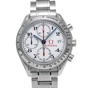 オメガ スピードマスター デイト オリンピックコレクション 3516.20 ホワイト メンズ 時計 【中古】【wristwatch】