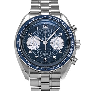 オメガ スピードマスター クロノスコープ コーアクシャル マスタークロノメーター 329.30.43.51.03.001 ブルー/シルバー メンズ 時計 【中古】【wristwatch】
