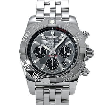 ブライトリング クロノマット 44 A011F46PA グレー/ブラック メンズ 時計 【中古】【wristwatch】