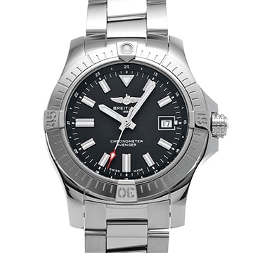 ブライトリング アベンジャー オートマチック 43 A17318101B1A1 ブラック メンズ 時計 【中古】【wristwatch】