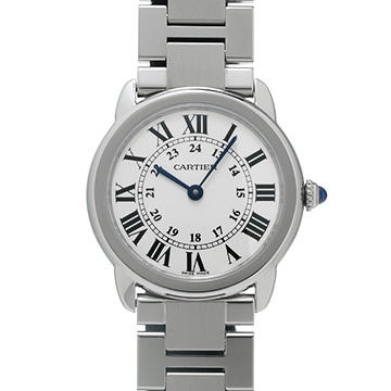 カルティエ ロンドソロ ドゥ カルティエ SM W6701004 シルバー レディース 時計 【中古】【wristwatch】