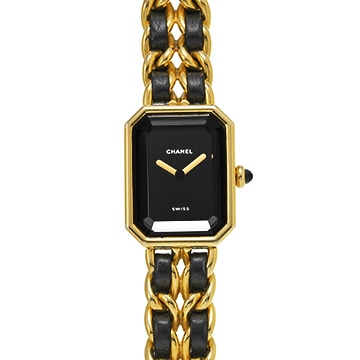 シャネル プルミエール S H0001 ブラック レディース 時計 【中古】【wristwatch】