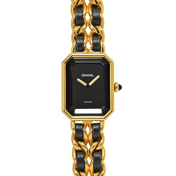 シャネル プルミエール S H0001 ブラック レディース 時計 【中古】【wristwatch】