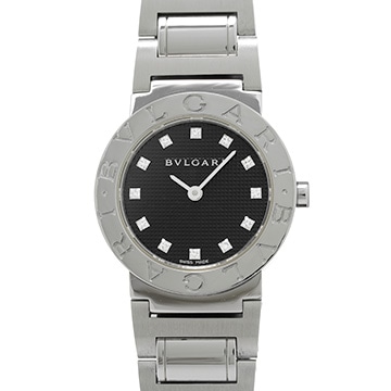 ブルガリ ブルガリブルガリ BB26SS ブラック/ダイヤモンド レディース 時計 【中古】【wristwatch】