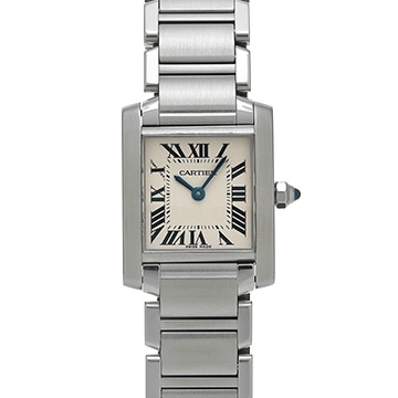 カルティエ タンクフランセーズ SM W51008Q3 シルバー レディース 時計 【中古】【wristwatch】