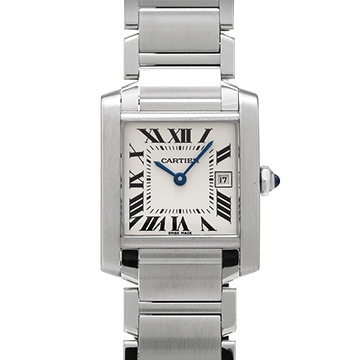 カルティエ タンク フランセーズ MM W51011Q3 シルバー ユニセックス 時計 【中古】【wristwatch】