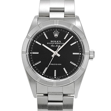 ロレックス エアキング 14010M ブラック メンズ 時計 【中古】【wristwatch】