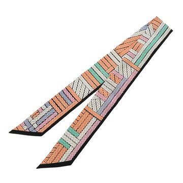 エルメス ツイリー TRESSES H マルチカラー 063847S シルク100％ レディース 【中古】【other】