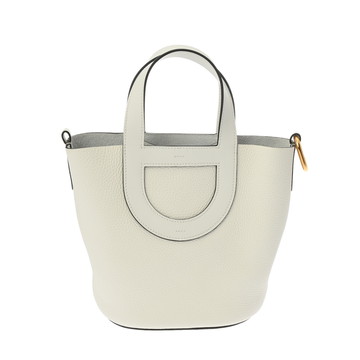 エルメス インザループ 18 ニューホワイト/ゴールド金具 トリヨンクレマンス/ヴォースイフト レディース バッグ 【未使用】【bag】