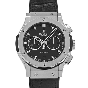 ウブロ クラシックフュージョン クロノグラフ チタニウム 541.NX.1170.LR マットブラック メンズ 時計 【中古】【wristwatch】