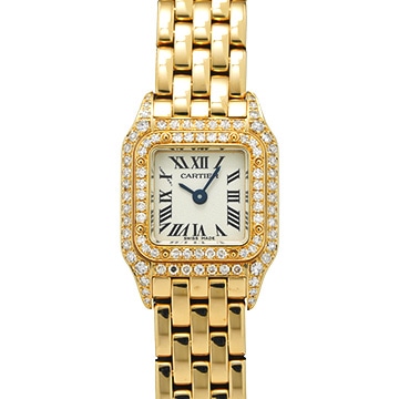 カルティエ ミニパンテール WF3141B9 ホワイト レディース 時計 【中古】【wristwatch】