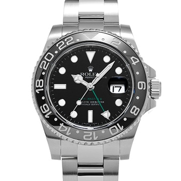 ロレックス GMTマスターII 116710LN ブラック メンズ 時計 【中古】【wristwatch】