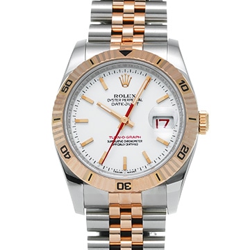 ロレックス デイトジャスト ターノグラフ 116261 ホワイト メンズ 時計 【中古】【wristwatch】