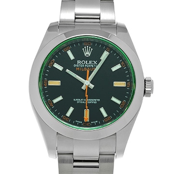 ロレックス ミルガウス 116400GV インテンスブラック メンズ 時計 【中古】【wristwatch】