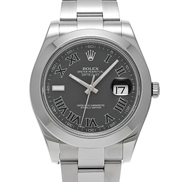 ロレックス デイトジャストII 116300 ブラック メンズ 時計 【中古】【wristwatch】