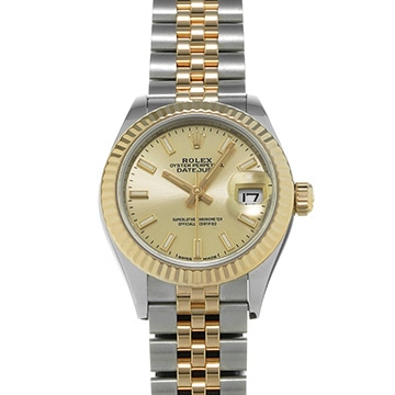 ロレックス レディ デイトジャスト 28 279173 シャンパン レディース 時計 【中古】【wristwatch】