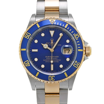 ロレックス サブマリーナ デイト 16613 ブルー メンズ 時計 【中古】【wristwatch】