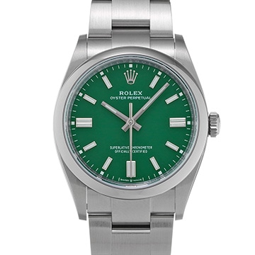 ロレックス オイスターパーペチュアル 36 126000 グリーン メンズ 時計 【中古】【wristwatch】