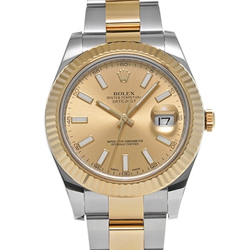 ロレックス デイトジャストII 116333 シャンパン メンズ 時計 【中古】【wristwatch】