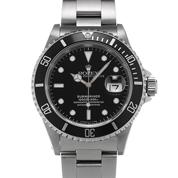 ロレックス サブマリーナ デイト 16610 ブラック メンズ 時計 【中古】【wristwatch】