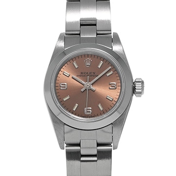 ロレックス オイスターパーペチュアル 67180 ピンク レディース 時計 【中古】【wristwatch】