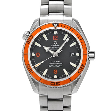 オメガ シーマスター プラネットオーシャン 600 コーアクシャル 2209.50 ブラック メンズ 時計 【中古】【wristwatch】
