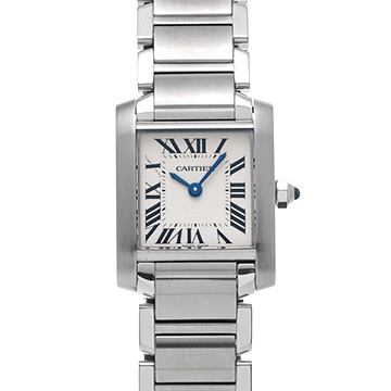 カルティエ タンクフランセーズ SM W51008Q3 シルバー レディース 時計 【中古】【wristwatch】