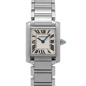 カルティエ タンクフランセーズ SM W51008Q3 シルバー レディース 時計 【中古】【wristwatch】