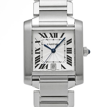 カルティエ タンク フランセーズ LM W51002Q3 シルバー メンズ 時計 【中古】【wristwatch】