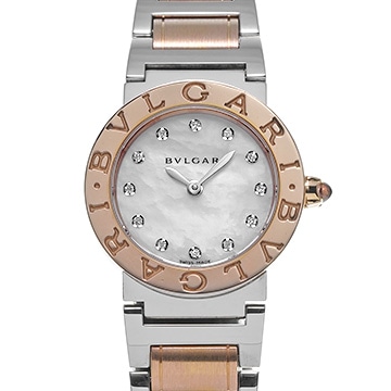 ブルガリ ブルガリブルガリ BBLP26SG ホワイトシェル/ダイヤモンド レディース 時計 【中古】【wristwatch】
