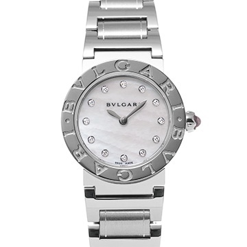 ブルガリ ブルガリブルガリ BBL26WSS/12 ホワイトシェル/ダイヤモンド レディース 時計 【中古】【wristwatch】