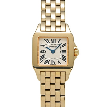 カルティエ サントス ドゥモワゼルSM W25063X9 シルバー レディース 時計 【中古】【wristwatch】