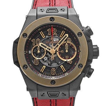 ウブロ ビッグバン ウニコ セラミック マジックゴールド 411.CM.1138.RX ブラック メンズ 時計 【中古】【wristwatch】